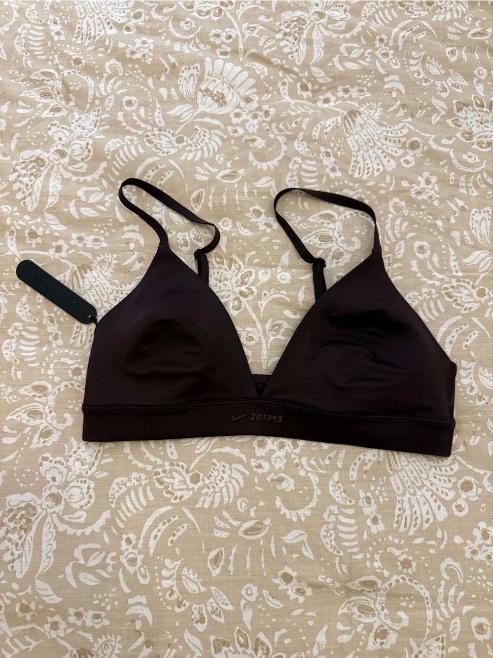 SKIMS Dark Brown Wireless Triangle Bralette